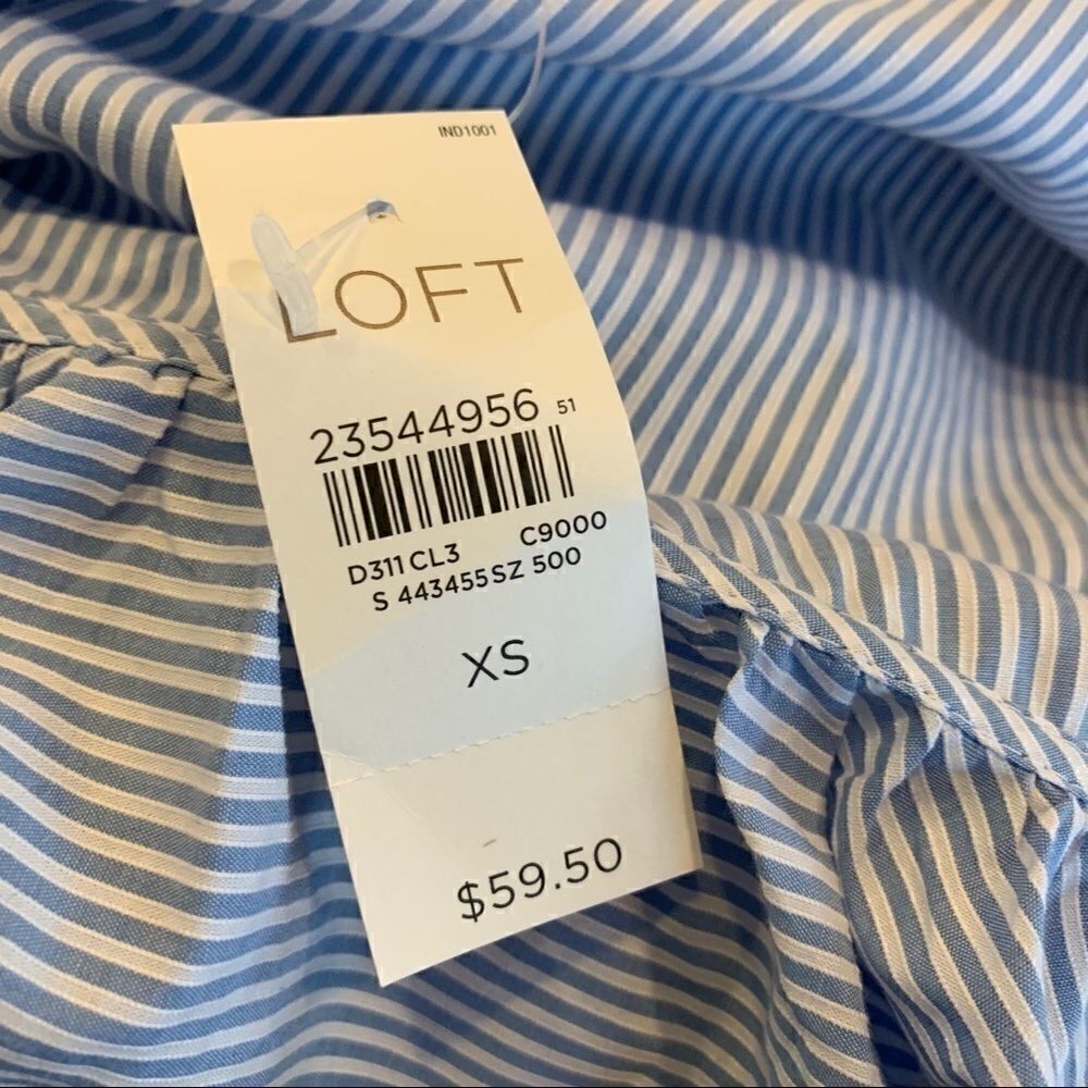 Loft One Arm/Shoulder Striped Top - Picture 5 of 7